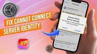 How To Fix "Cannot Verify Server Identity" on iPhone | iPhone Server Identity Issue