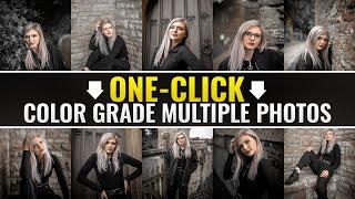 One-Click Color Grade Multiple Photos in Photoshop | Photoshop Tutorial