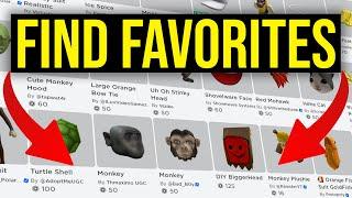 How to find your Favorite items in Roblox