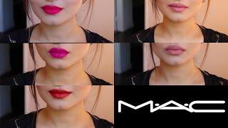 TOP 5 MAC UNIVERSAL LIPSTICK SHADES 2016 | Try On Medium/ Olive Skin Tone