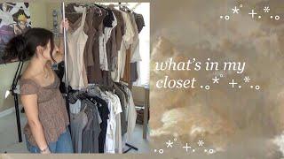 what's in my closet/wardrobe tour/my personal closet essentials