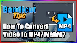 How to convert video files to MP4 or WebM - Bandicut