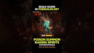 [POE 3.21] POISOS SRS GUARDIAN - CRUCIBLE - Poe Builds #shorts #pathofexile #crucible