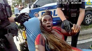 Chaos Erupts as Pregnant Woman Fights Husband and Police