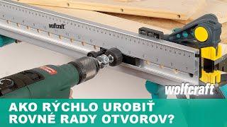 Vŕtacia šablóna pre kolíkové spoje a rady vrtov | wolfcraft