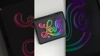 easy bubble lettering! #shorts #drawing #digitalart #procreate #3dart #colors #rainbow #bubble #cute