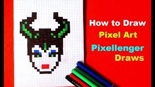 Maleficent How to Draw © Pixel Art МАЛЕФИСЕНТА ШАГ ЗА ШАГОМ  如何繪製 कैसे