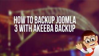 How to Backup Joomla 3 with Akeeba Backup