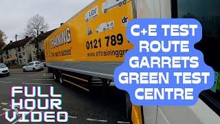 Full Hour Articulated Lorry Driving Session - Route 1 from Garretts Green Test Centre