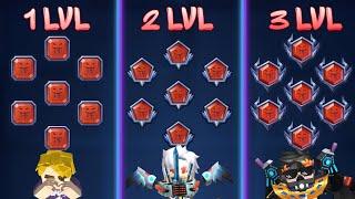 Runes 1LvL vs 2LvL vs 3LvL CHALLENGE! Bed wars Blockman go