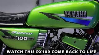 Yamaha RX100 Full Restoration Bike Rebuild! "From Old to Gold"