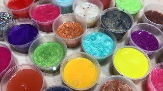 MIXING ALL MY SLIME !! SLIME SMOOTHIE - SATISFYING VIDEOS ! #26