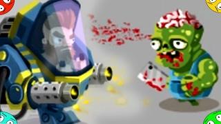  ВТОРЖЕНИЕ ЗОМБЯКОВ. #2 Защита поселения в игре Zombie Incursion. Flash games kids