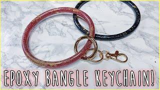 DIY EPOXY Foiled BANGLE Keychain