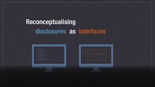 Disclosure by Design: Document engineering for meaningful data disclosures