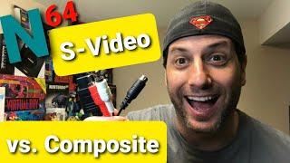 Nintendo 64 S-Video vs Composite Comparison