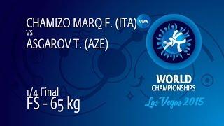 1/4 FS - 65 kg: F. CHAMIZO MARQ (ITA) df. T. ASGAROV (AZE), 10-5