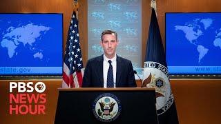 WATCH LIVE: State Department holds news briefing as Russian barrage on Kyiv knocks out water in city