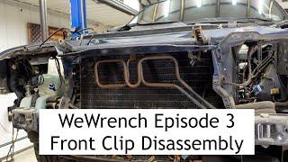 WeWrench Ep.3 1992 BMW E34 M5 Full Restoration Front Clip Disassembly Part 1