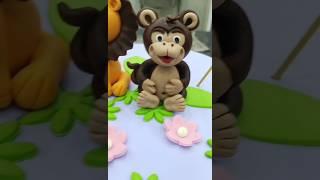 surprise animals theme cake#cake #theme #birthday #cakeideas #cakedesign  #vk cake video in shorts