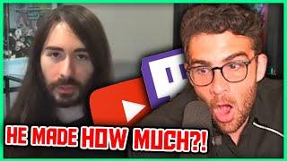 LEAKED Twitch vs YouTube Revenue | Hasanabi Reacts to Charlie (MoistCr1TiKaL)