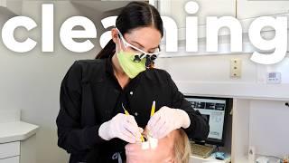 dental hygienist cleans HER dental hygienist's teeth