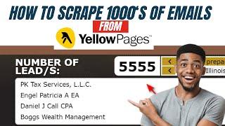 How to Scrape Unlimited Emails from Yellow Pages: Best Yellow Pages Scraper Chrome Extension