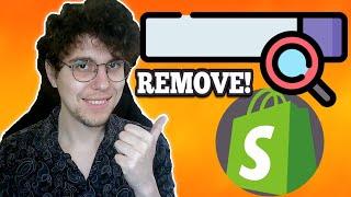 How To Remove Search Bar In Shopify (Dawn Theme)