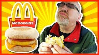 McDonald's  Egg McMuffin Breakfast  with Hash Browns & Coffee