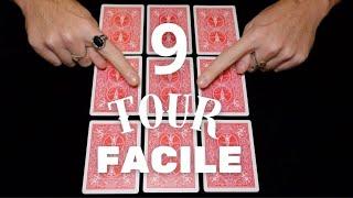 TOUR DE MENTALISME FACILE AVEC 9 CARTES SEULEMENT