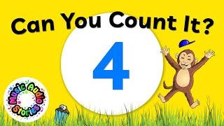 Counting 1 - 4 - Learn To Count Number Four, Pronunciation and Spelling