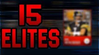 15 ELITES! THE BEST PRO PACK OPENING ON MADDEN MOBILE 18!!