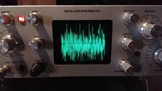 Audio Signal on Oscilloscope