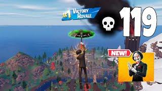 119 Elimination Solo Vs Squads "Zero Build" Gameplay Wins (Fortnite chapter 5 PC)