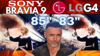 SONY BRAVIA 9 VS LG G4 ! 85" XR90 Mini-Led vs 83" MLA OLED.