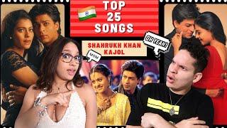 Name me a better duo!? Waleska & Efra react to Top 25 SHAHRUKH KHAN & KAJOL Songs