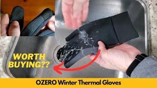 OZERO Winter Thermal Gloves - Water Resistant, Windproof, Anti Slip Demo and Review | Worth Buying?