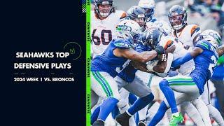 Top Seahawks Defensive Plays vs. Denver Broncos | 2024 Regular Season Week 1