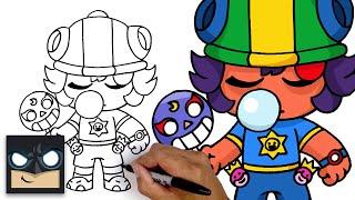 How To Draw Sugar Rush Sandy | Brawl Stars