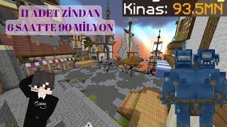 Gökle 11 Zindan Tamamladık 90m geldi #sonoyuncu #titanyum #minecraft