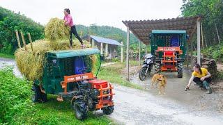 Pouring Concrete For Truck Garage - Use Truck To Transport Straw For Villagers. Daily Farm