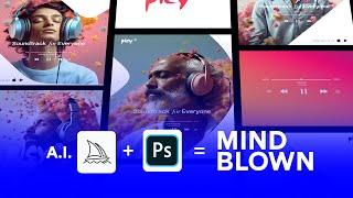 Midjourney AI + Photoshop = 10x Your Income as Graphic Designer