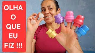 DIY COMO RECICLAR TAMPAS E BOLAS DE ROLL-ON.  IDEIAS FAÇA VOCÊ MESMO