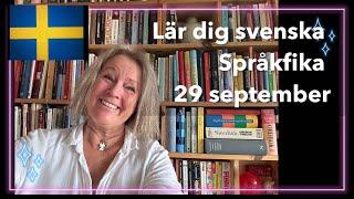 Språkfika 29 september - Lär dig svenska @svenskamedmarie