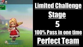 Lords mobile limited challenge dark disaster stage 5|witch doll stage 5|Astre stage 5