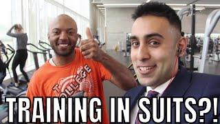 Training at the gym IN SUITS?! | Dalhousie Univeristy Gym in Halifax, Nova Scotia