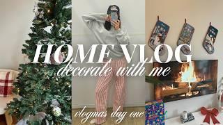 decorate with me for Christmas + winter closet swap  COZY HOME VLOG {vlogmas day 1}