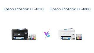 Epson EcoTank ET-4850 vs ET-4800: Which Cartridge-Free Printer is Better?