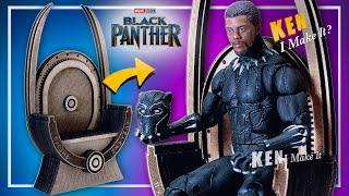 DIY WAKANDA THRONE + Marvel Legends BLACK PANTHER - Ortur Laser Master 3 | Ken I Make It #SINIS