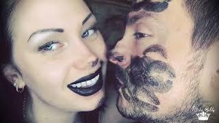 BLACK LIPSTICK KISSES| Misha Goldy | #beso #Lipstick #Kisses #hot #Bf #口紅のキス Kisses ASMR